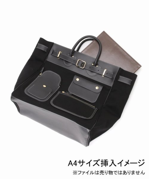 【YOUNG&OLSEN/ヤングアンドオルセン】STEAMERS CANVAS POCKET TOTE YOUNG&OLSEN/ヤングアンドオルセン FRAMeWORK