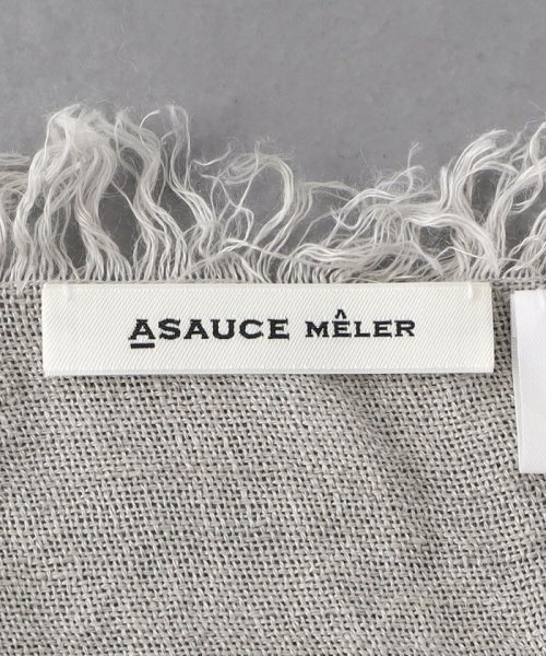 【一部別注】＜ASAUCE MELER＞リネン ガーゼ ストール 