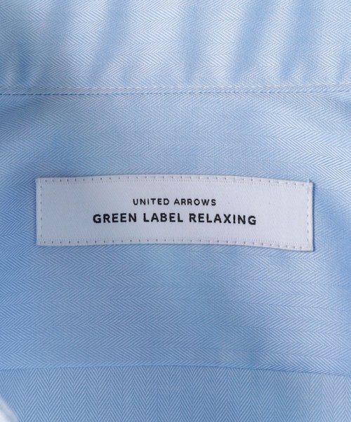 green label relaxing(グリーンレーベルリラクシング)/コットン ヘリンボーン スリム ショートワイドカラー ドレスシャツ －イージーアイロン－/img22