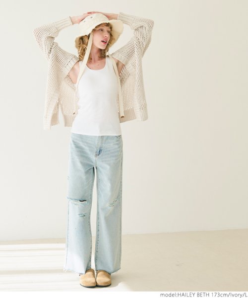 ローゲージカーディガン（長袖/無地/前開き/羽織り/カギ編み） 人気・おすすめ｜使いやすい・旅行におすすめ セール中 全国発送 国内発送対応