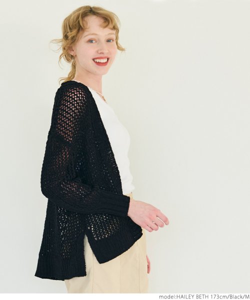 ローゲージカーディガン（長袖/無地/前開き/羽織り/カギ編み） 人気・おすすめ｜使いやすい・旅行におすすめ セール中 全国発送 国内発送対応