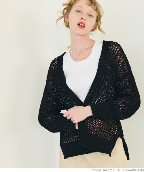 ローゲージカーディガン（長袖/無地/前開き/羽織り/カギ編み） 人気・おすすめ｜使いやすい・旅行におすすめ セール中 全国発送 国内発送対応