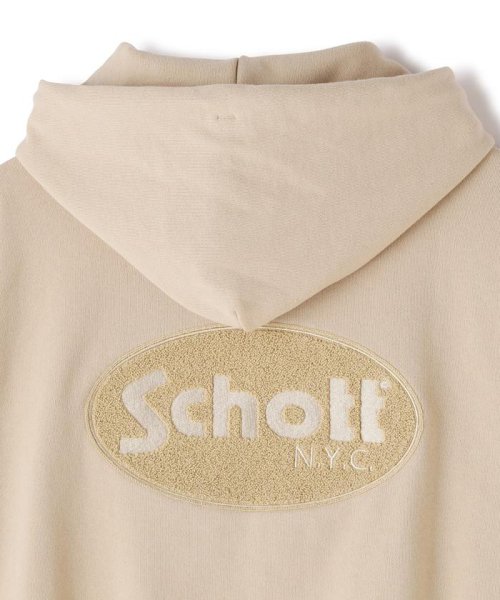 Schott(ショット)/WEB LIMITED/HOODED SWEAT OVAL CHENILLE LOGO/オーバル ロゴ パーカー /img26