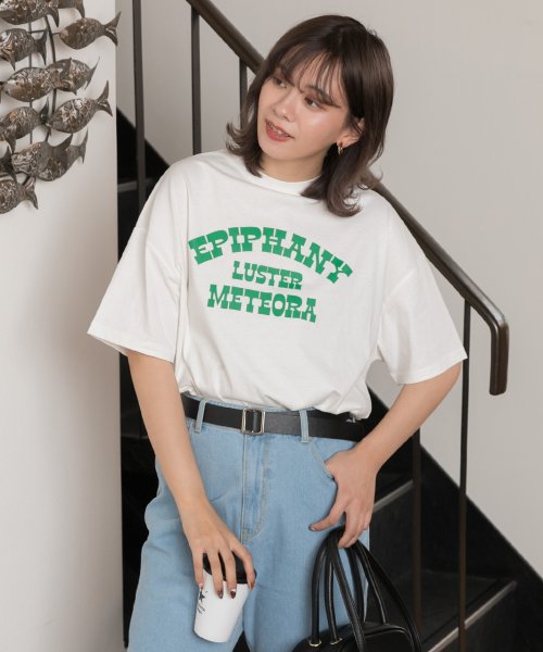 ad thie(アドティエ)/LUSTER切替Tシャツビックシルエット サイドステッチ 半袖 ロング丈 チュニック 夏/img05