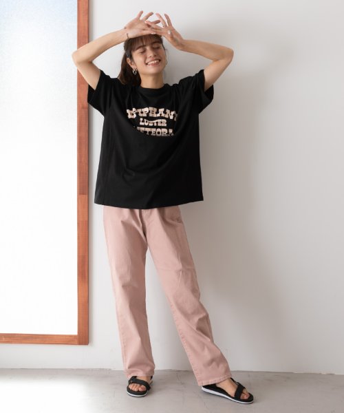 ad thie(アドティエ)/LUSTER切替Tシャツビックシルエット サイドステッチ 半袖 ロング丈 チュニック 夏/img14