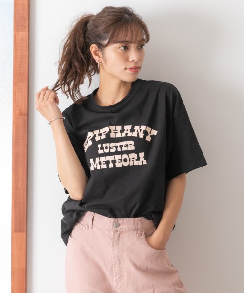 ad thie(アドティエ)/LUSTER切替Tシャツビックシルエット サイドステッチ 半袖 ロング丈 チュニック 夏/img15