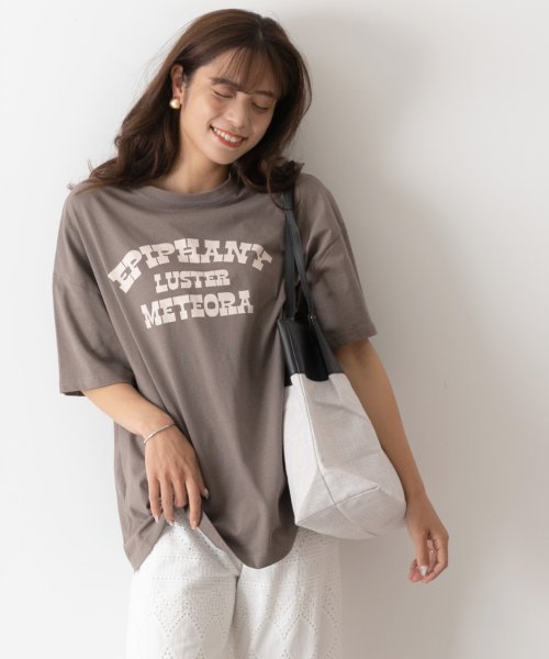 ad thie(アドティエ)/LUSTER切替Tシャツビックシルエット サイドステッチ 半袖 ロング丈 チュニック 夏/img16