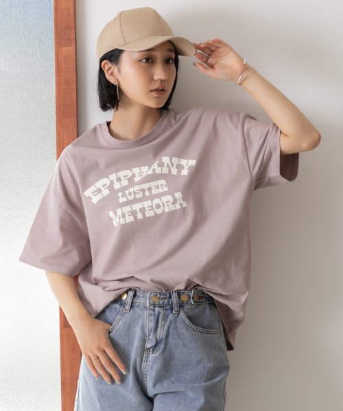 ad thie(アドティエ)/LUSTER切替Tシャツビックシルエット サイドステッチ 半袖 ロング丈 チュニック 夏/img21