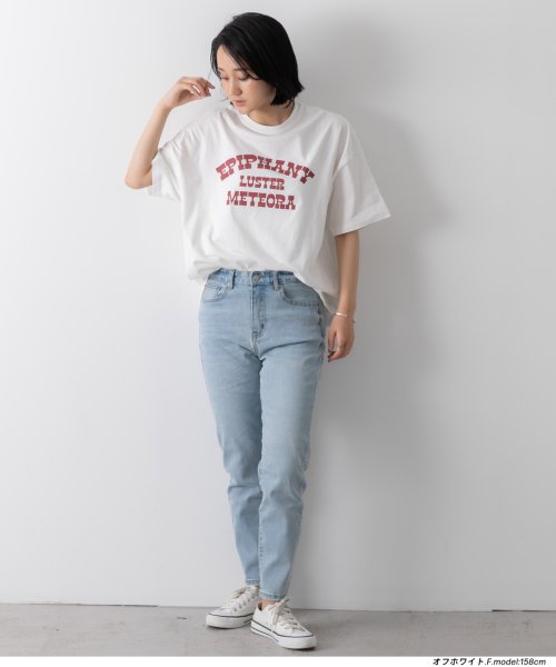 ad thie(アドティエ)/LUSTER切替Tシャツビックシルエット サイドステッチ 半袖 ロング丈 チュニック 夏/img29