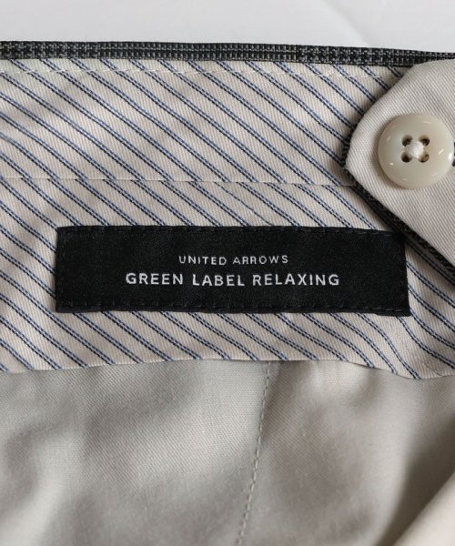 green label relaxing(グリーンレーベルリラクシング)/CANONICO グレンチェック  クラシック ノープリーツ スーツパンツ/img19