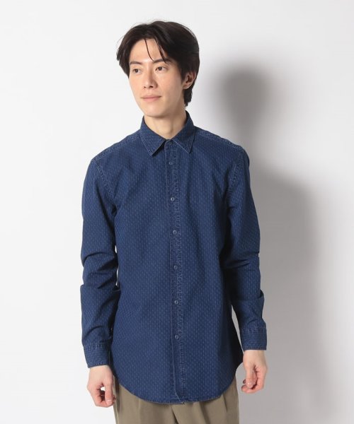 BENETTON (mens)(ベネトン（メンズ）)/長袖コットンドビーウォッシュデニムシャツ/img04