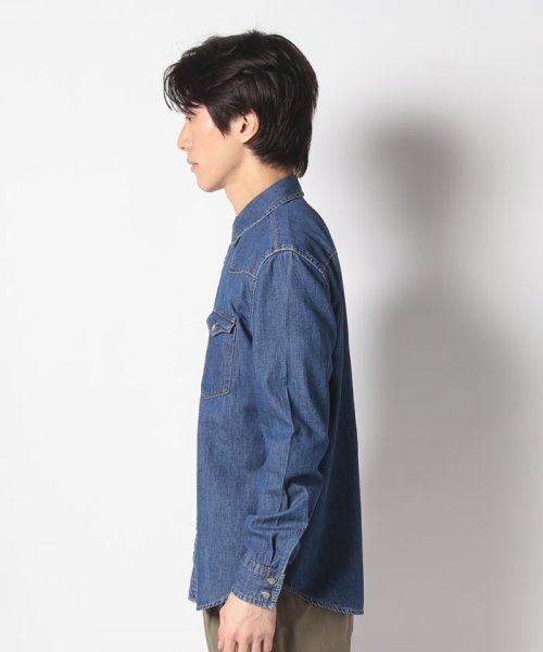 BENETTON (mens)(ベネトン（メンズ）)/バックブランドロゴ刺繍入り長袖ウエスタンシャツ/img04