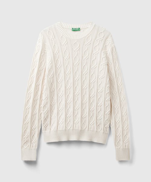 BENETTON (mens)(ベネトン（メンズ）)/コットン100％モノグラム柄クルーネックニットセーター/img13