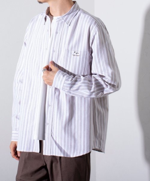 GLOSTER(GLOSTER)/【GLOSTER/グロスター】フレンチブルドッグ刺繍 ボタンダウンシャツ ワンポイント刺繍/img55