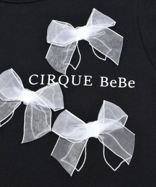 BeBe(ベベ)/オーガンジーリボンモノトーンTシャツ(90~150cm)/img14