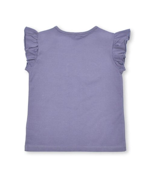 BeBe(ベベ)/オーロラスパンコールロゴフリル袖Tシャツ(100~150cm)/img05