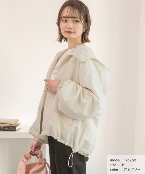 ad thie(アドティエ)/ショート丈 ドローコード マウンテンパーカー 春 春服 冬 冬服/img16