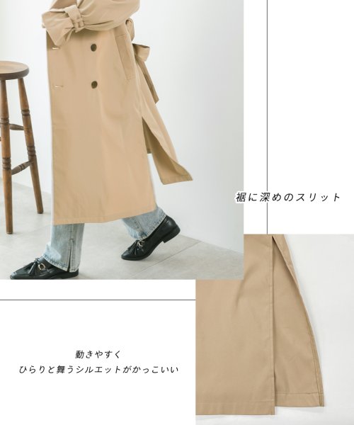 ad thie(アドティエ)/キャンディースリーブ ステンカラー トレンチコート 秋服 秋 冬服 冬/img04