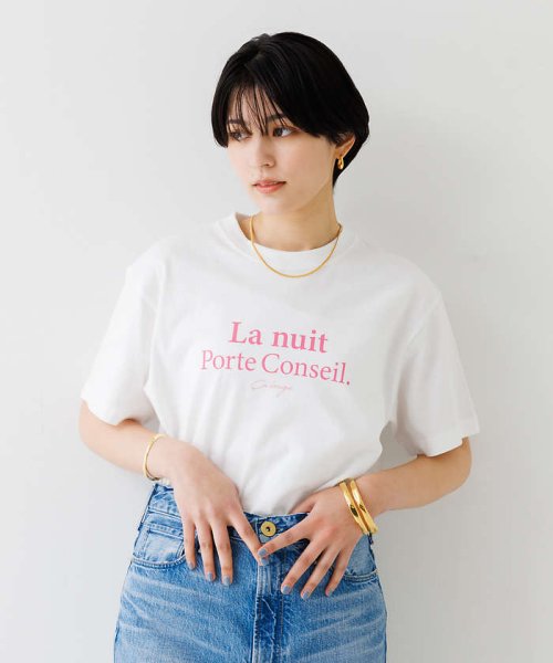 Rouge vif la cle(ルージュヴィフラクレ)/バックスクエアロゴTシャツ/img01