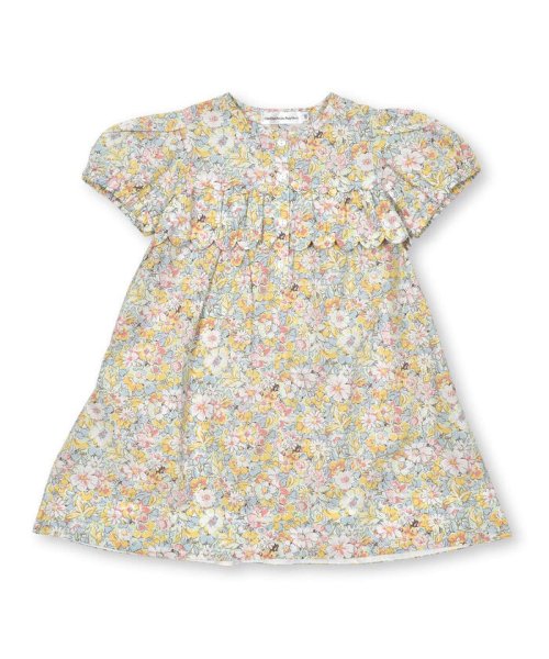 BeBe Petits Pois Vert(ベベ プチ ポワ ヴェール)/パステル花柄スカラップワンピース(95~150cm)/img14