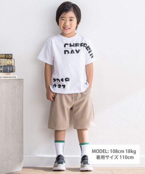 BeBe Petits Pois Vert(ベベ プチ ポワ ヴェール)/厚盛ロゴプリントTシャツ(95~150cm)/img01