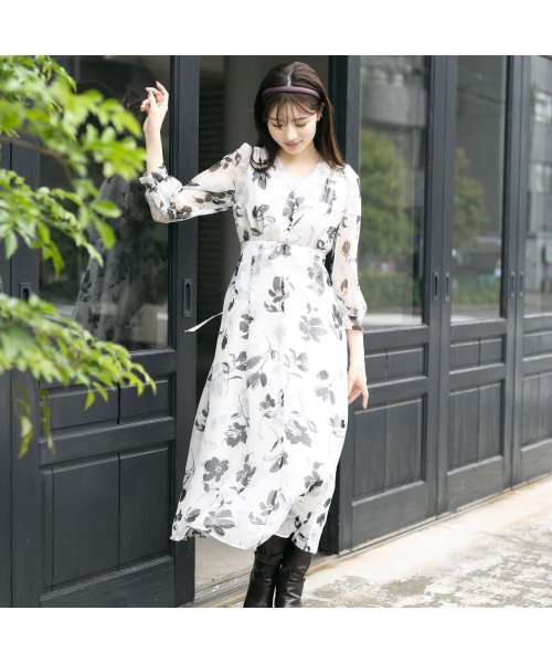 バイカラーフラワーワンピース/MM337409 人気・おすすめ｜使いやすい・旅行におすすめ 品質保証 全国発送 日本国内発送・最短翌日お届け