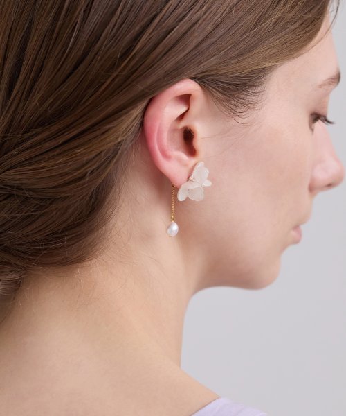 【alpaca to hana/アルパカトハナ】PEARL ajisai ピアス alpaca to hana/アルパカトハナ