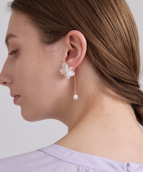 【alpaca to hana/アルパカトハナ】PEARL ajisai ピアス alpaca to hana/アルパカトハナ