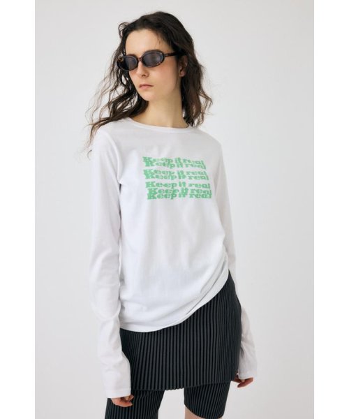 moussy(マウジー)/SIDE GATHER LS Tシャツ/img04