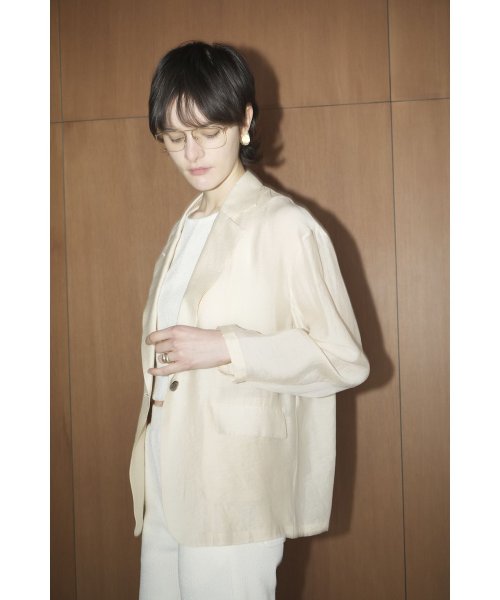 CLANE(クラネ)/SHEER TAILORED SHIRT/img10