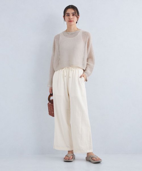 ［size SHORT/TALLあり］BREEZE LINEN ブリーズリネン ワイド パンツ ホワイト 人気・おすすめ｜使いやすい・旅行におすすめ 品質保証 全国発送 正規品・日本国内発送・安心保証付き