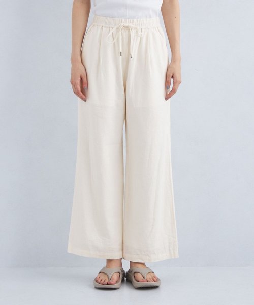 ［size SHORT/TALLあり］BREEZE LINEN ブリーズリネン ワイド パンツ ホワイト 人気・おすすめ｜使いやすい・旅行におすすめ 品質保証 全国発送 正規品・日本国内発送・安心保証付き