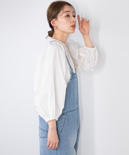 URBAN RESEARCH Sonny Label(アーバンリサーチサニーレーベル)/『UR TECH Smart Linen Touch』ギャザースリーブブラウス/img10