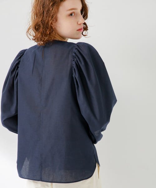 URBAN RESEARCH Sonny Label(アーバンリサーチサニーレーベル)/『UR TECH Smart Linen Touch』ギャザースリーブブラウス/img16