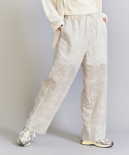 セルロースナイロン エンブロイダリー パンツ B80 W56 H85