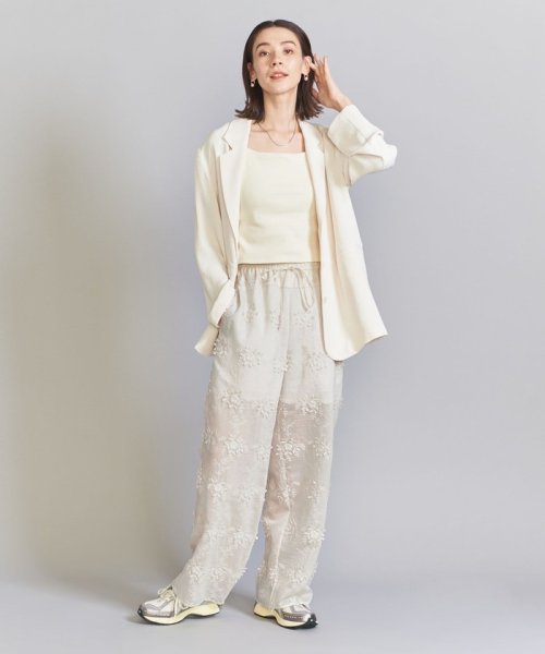 セルロースナイロン エンブロイダリー パンツ B80 W56 H85