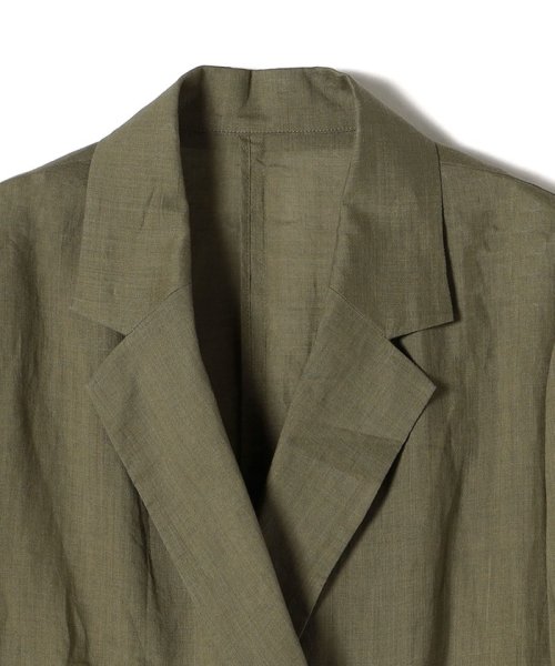 〈手洗い可能〉ラミー シアー ジャケット 商品説明―24SS―素材感とシルエットでおしゃれな着こなしが叶うジャケット■デザインテーラードのダブル W1679500724(12980円)