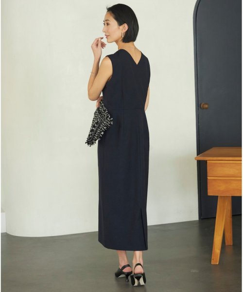 【接触冷感・UVケア・撥水・洗える】 LooseWeave ノースリーブワンピース 