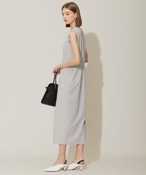 【接触冷感・UVケア・撥水・洗える】 LooseWeave ノースリーブワンピース 