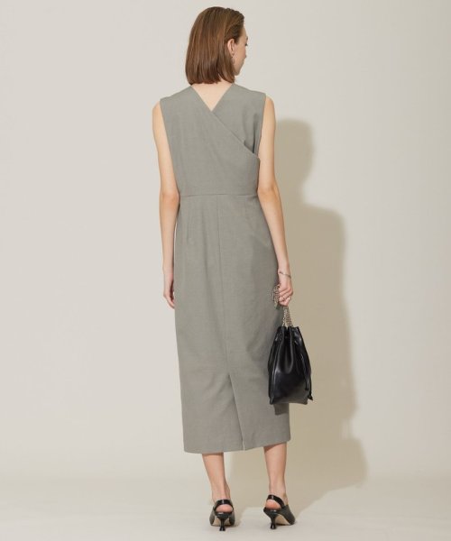 【接触冷感・UVケア・撥水・洗える】 LooseWeave ノースリーブワンピース 