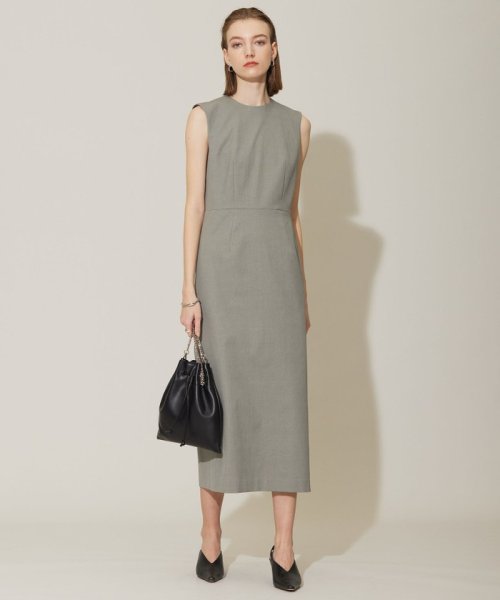 【接触冷感・UVケア・撥水・洗える】 LooseWeave ノースリーブワンピース 