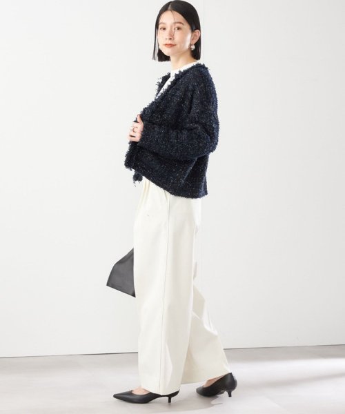 SHIPS WOMEN(シップス　ウィメン)/〈手洗い可能〉ラメ ツイード フリンジ ジャケット 24SS ◇/img61