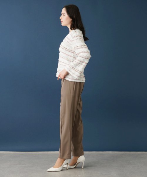 Vネックニットプルオーバー 