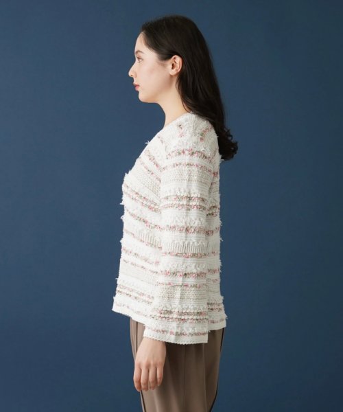 Vネックニットプルオーバー 