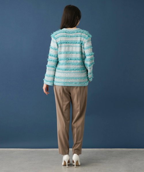 Vネックニットプルオーバー 