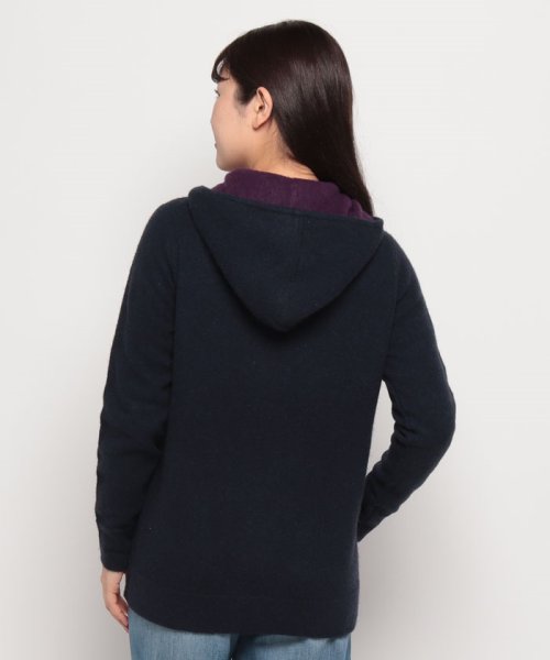 高級ヤク100%高級ニットのクチュールブルゾン　＜ドゥ・ラ・クルール＞ 