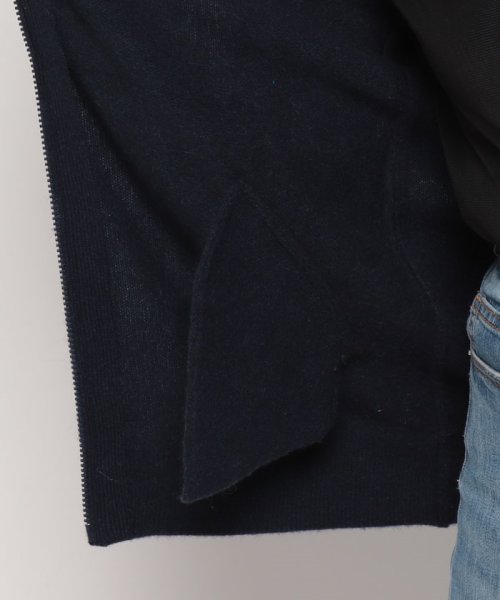 高級ヤク100%高級ニットのクチュールブルゾン　＜ドゥ・ラ・クルール＞ 