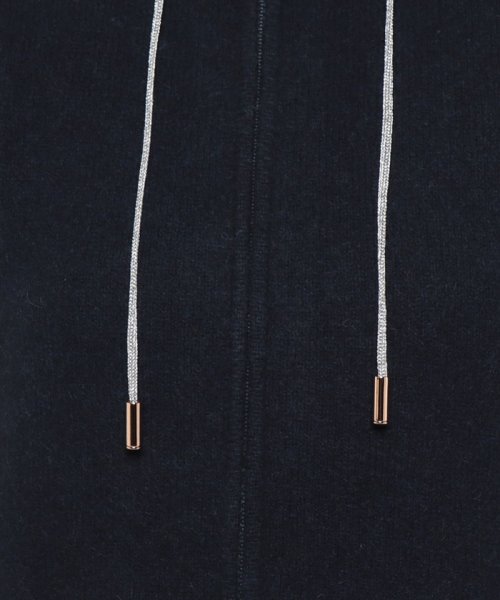 高級ヤク100%高級ニットのクチュールブルゾン　＜ドゥ・ラ・クルール＞ 