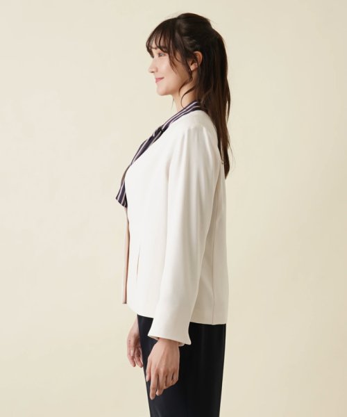 ノーカラージャケット 