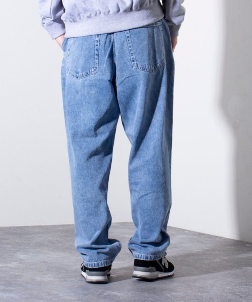 【限定展開】【GLOSTER/グロスター】デニムワイドパンツ イージーテーパードパンツー 人気・おすすめ｜使いやすい・旅行におすすめ セール中 全国発送 即出荷モデル